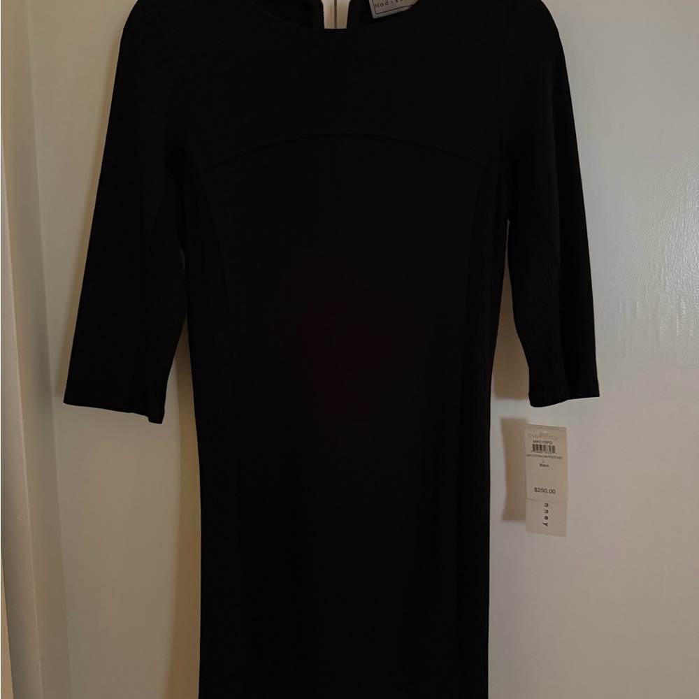 Elegant Black Long Sleeve Dress